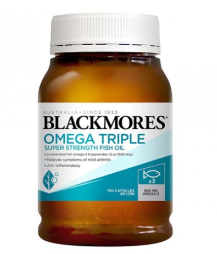 Blackmores Omega Triple Super Strength Fish Oil 150 Capsules