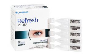 Refresh Plus Lubricant Eye Drops - 0. 4mL x 30 Vials