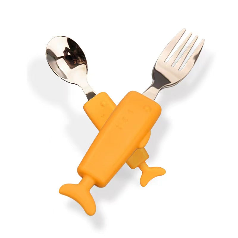 Children's knife and fork combination