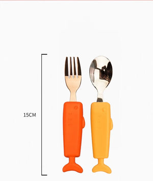 Children's knife and fork combination