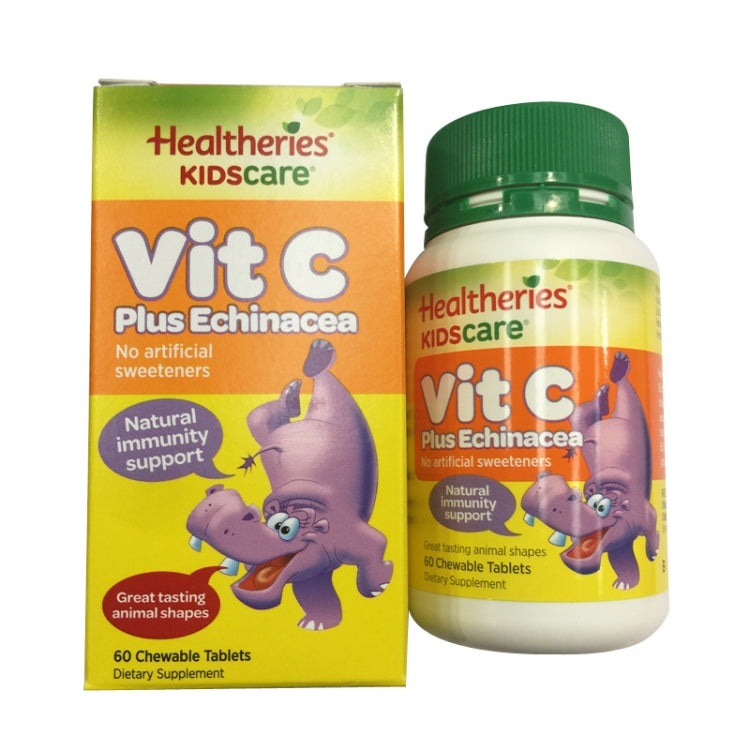 Healtheries Kidscare Echinacea & Vitamin C Chewable Tablets 60p