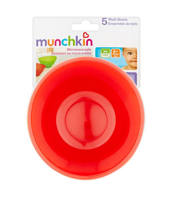 Munchkin, Multi Bowls, 6+ Months, 5 Bowls, 12 oz Each