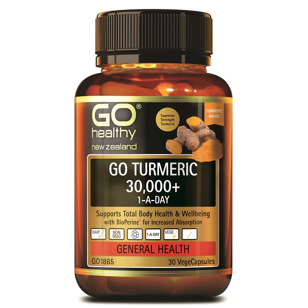 Go Healthy Turmeric 30000+ 1 A Day 30 Vegetable Capsules