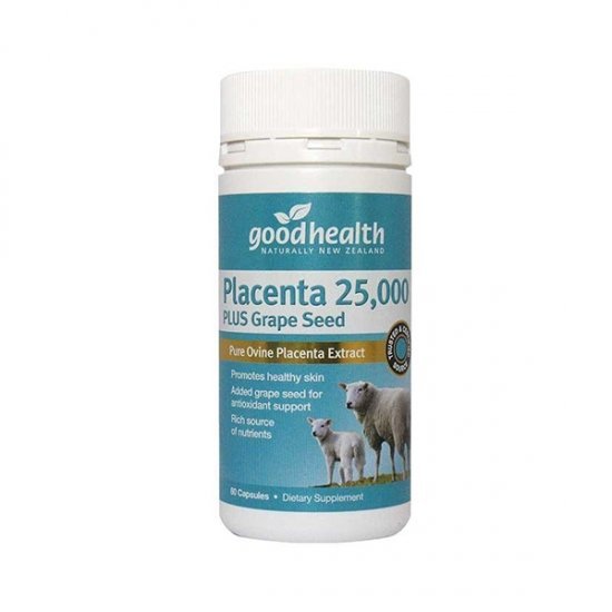 Good Health Placenta 25000mg 60 Capsules