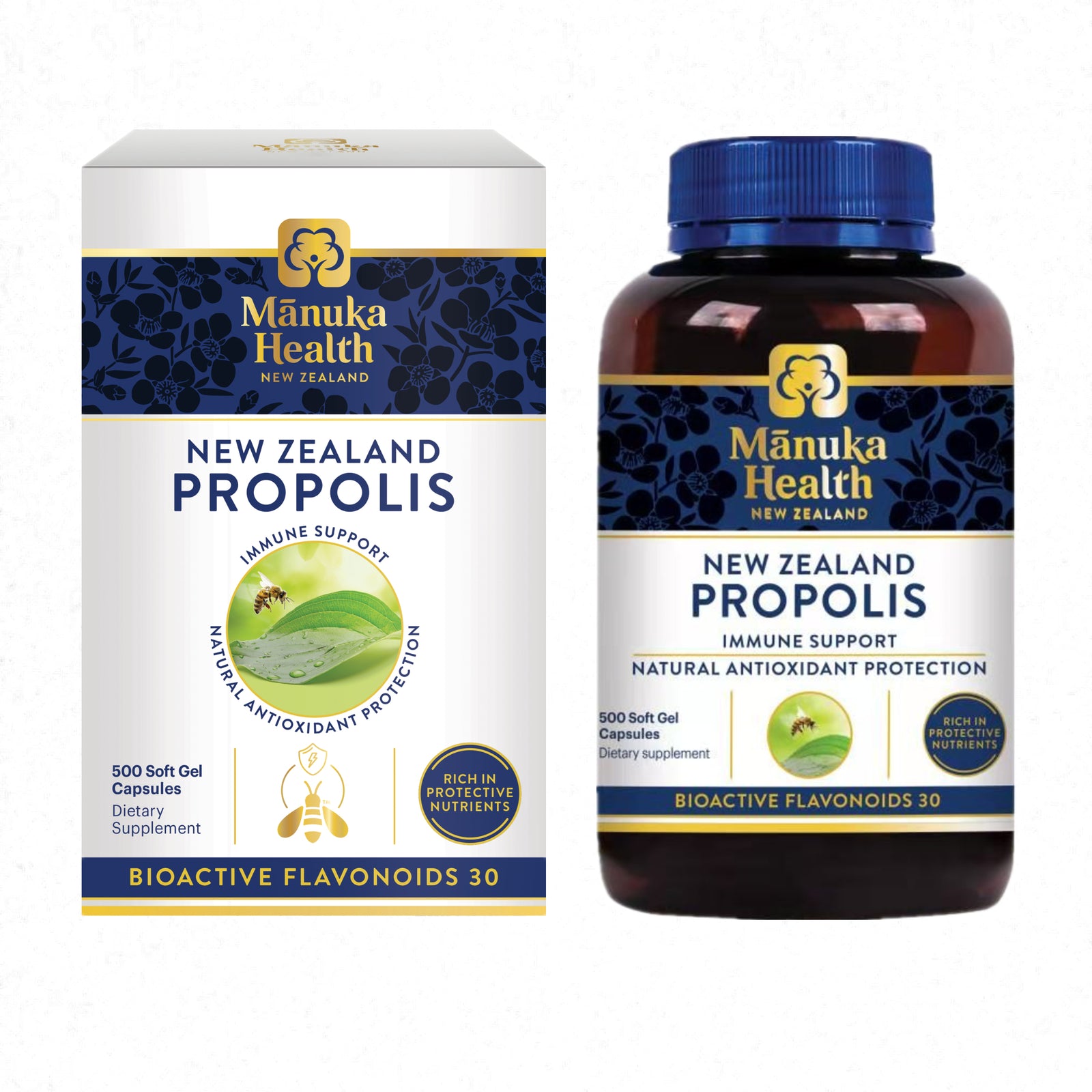Manuka Health Bio30 Premium New Zealand Propolis 500 Capsules