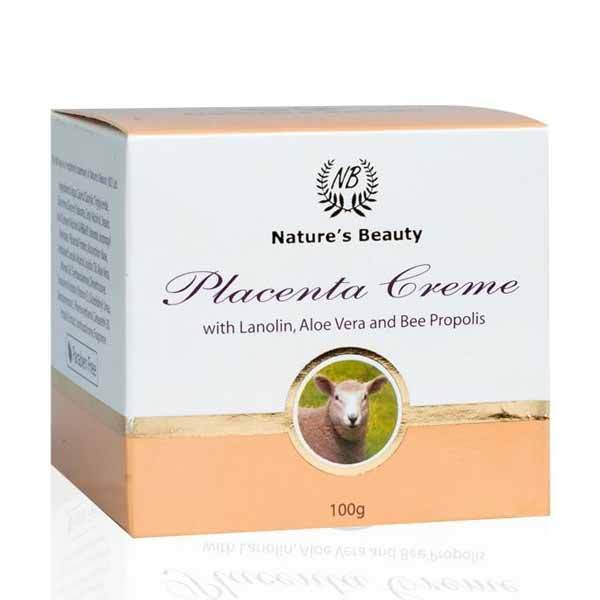 Nature's Beauty Placenta Creme with Lanolin, Aloe Vera&Bee Propolis 100g