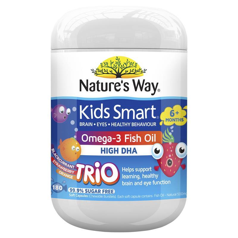 Nature's Way Kids Smart Omega-3 Fish Oil 180 Capsules