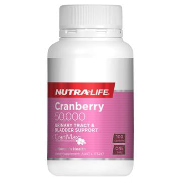 Nutra-Life Cranberry 50000 Urinary Tract & Bladder Support - 100 Capsules