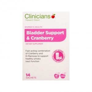 Clinicians Bladder Support with Cranberry 2g 14 Sachets